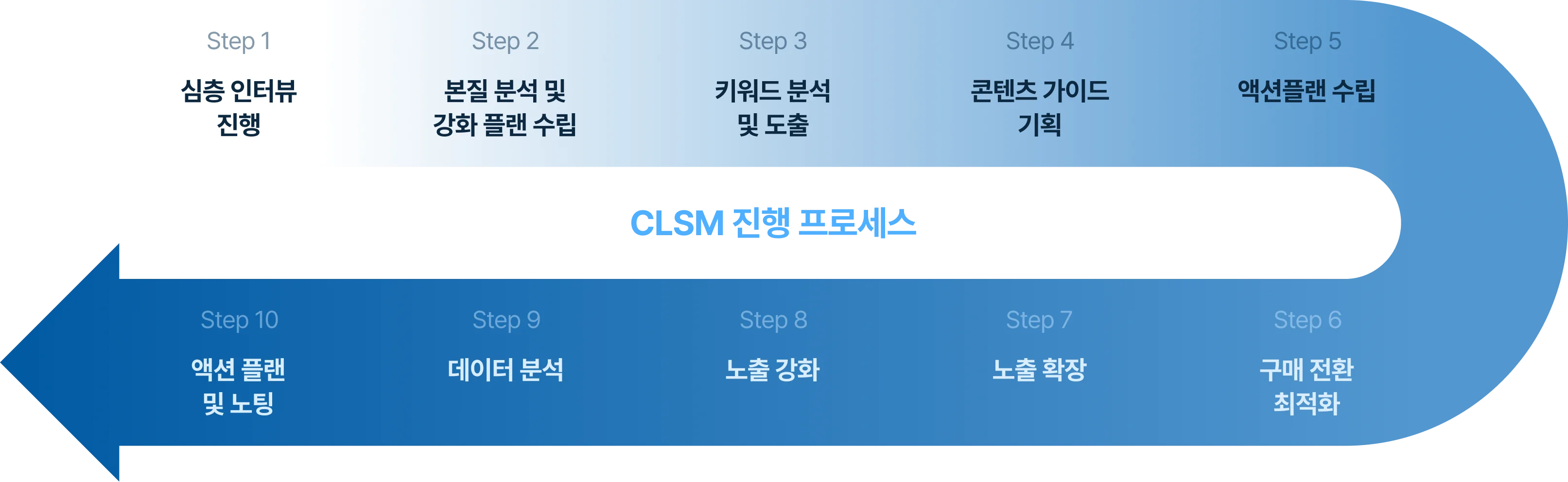 C-LSM 진행 프로세스 - 10단계 흐름도